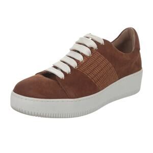 Agnona Brown Suede Sneakers Size 38